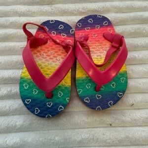 Jumping Beans Rainbow Heart Kids Sandals